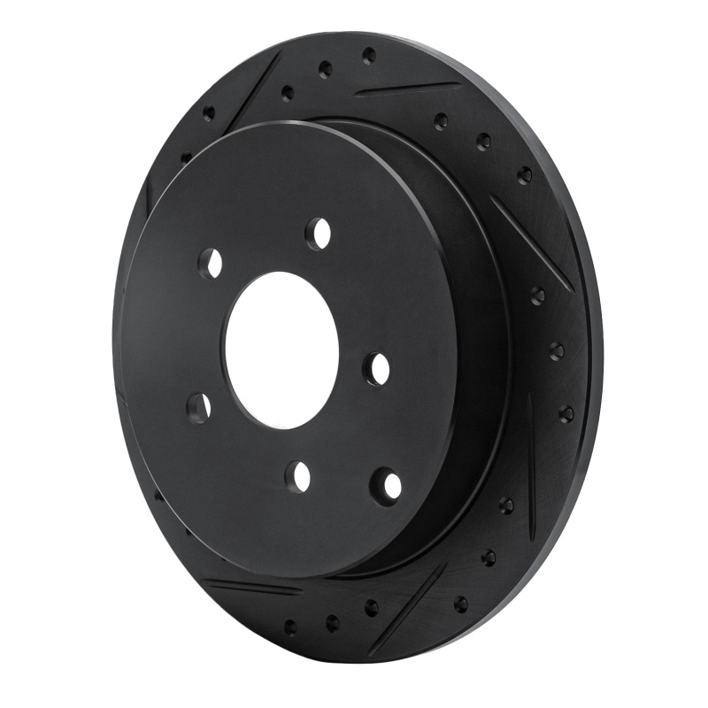 Buick Rendezvous Brake Rotor (1) - Rear Left - R1 Concepts - Drill & Slot - Black - `01-`07